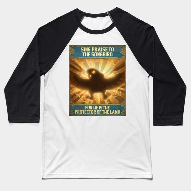 Bioshock Infinite Songbird Baseball T-Shirt by gruntcooker